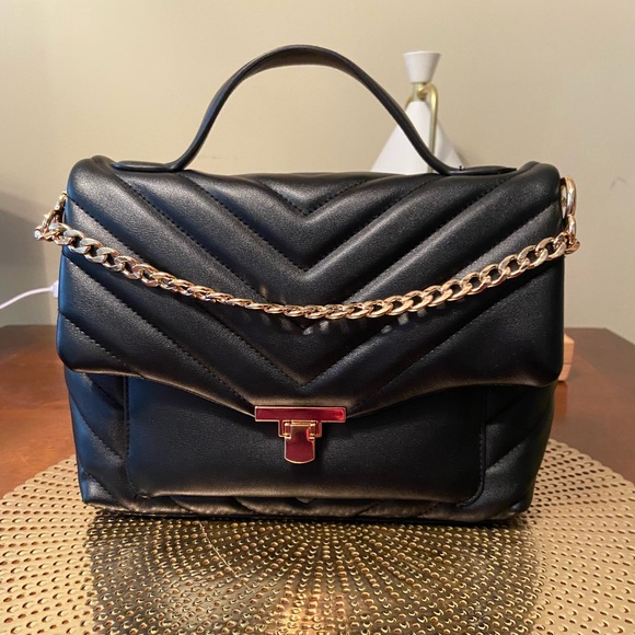 Black Faux Leather Purse - Picture 2 of 7